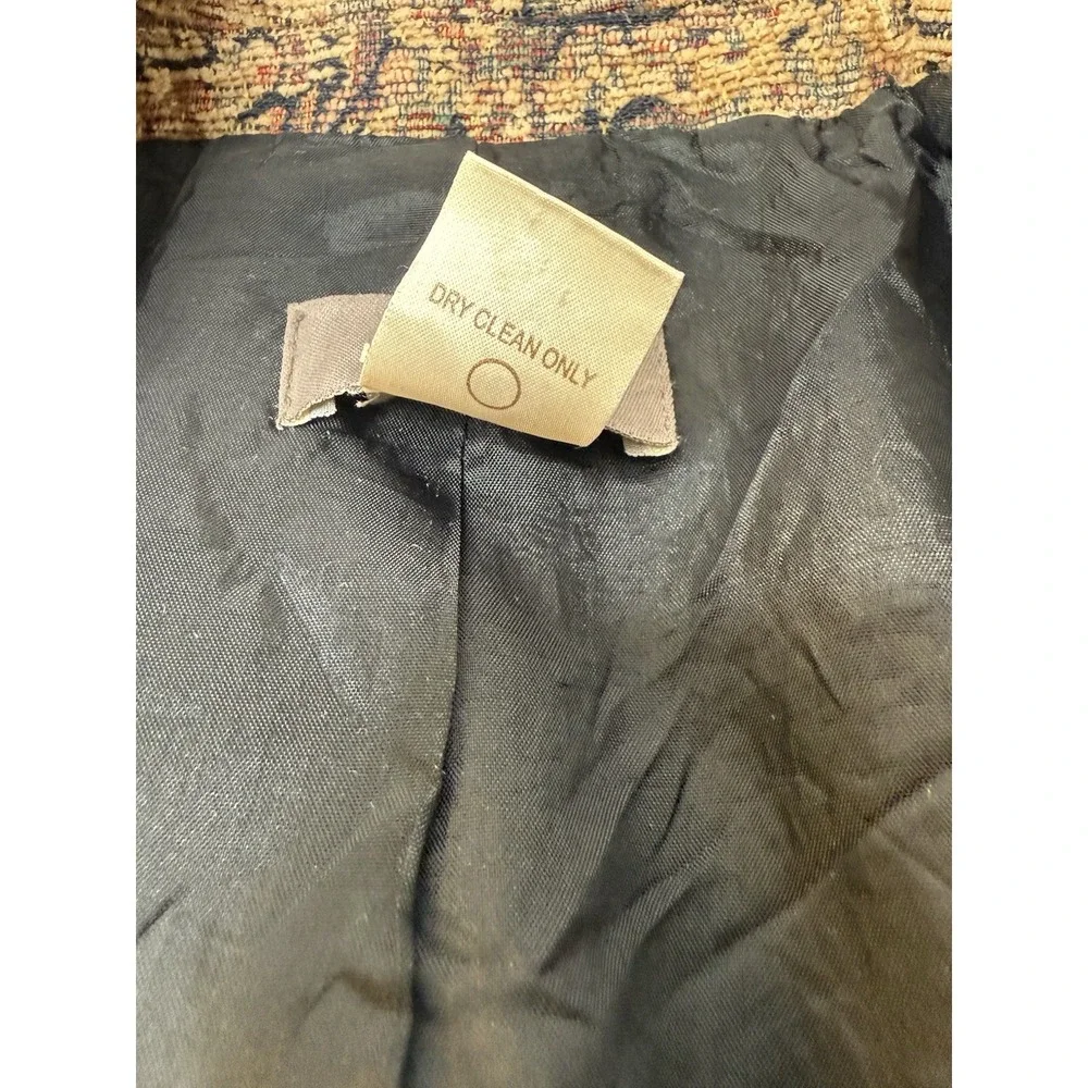 Vintage KENAR Jaquard Blazer Women Size 4 Textured‎ Gold Paisley Boho Chic Art